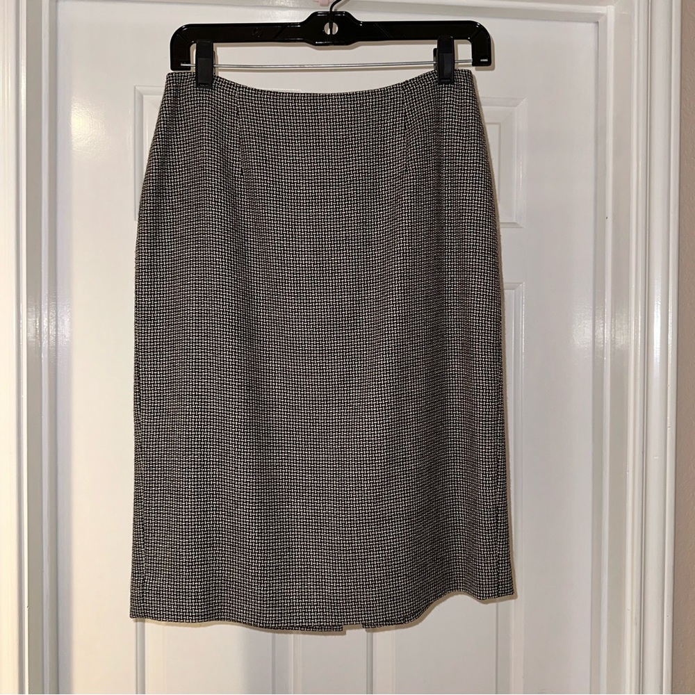 Loft - Houndstooth Pencil Skirt